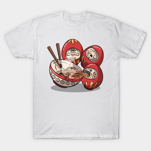 Japan's Daruma Doll Ramen T-Shirt by WizardingWorld